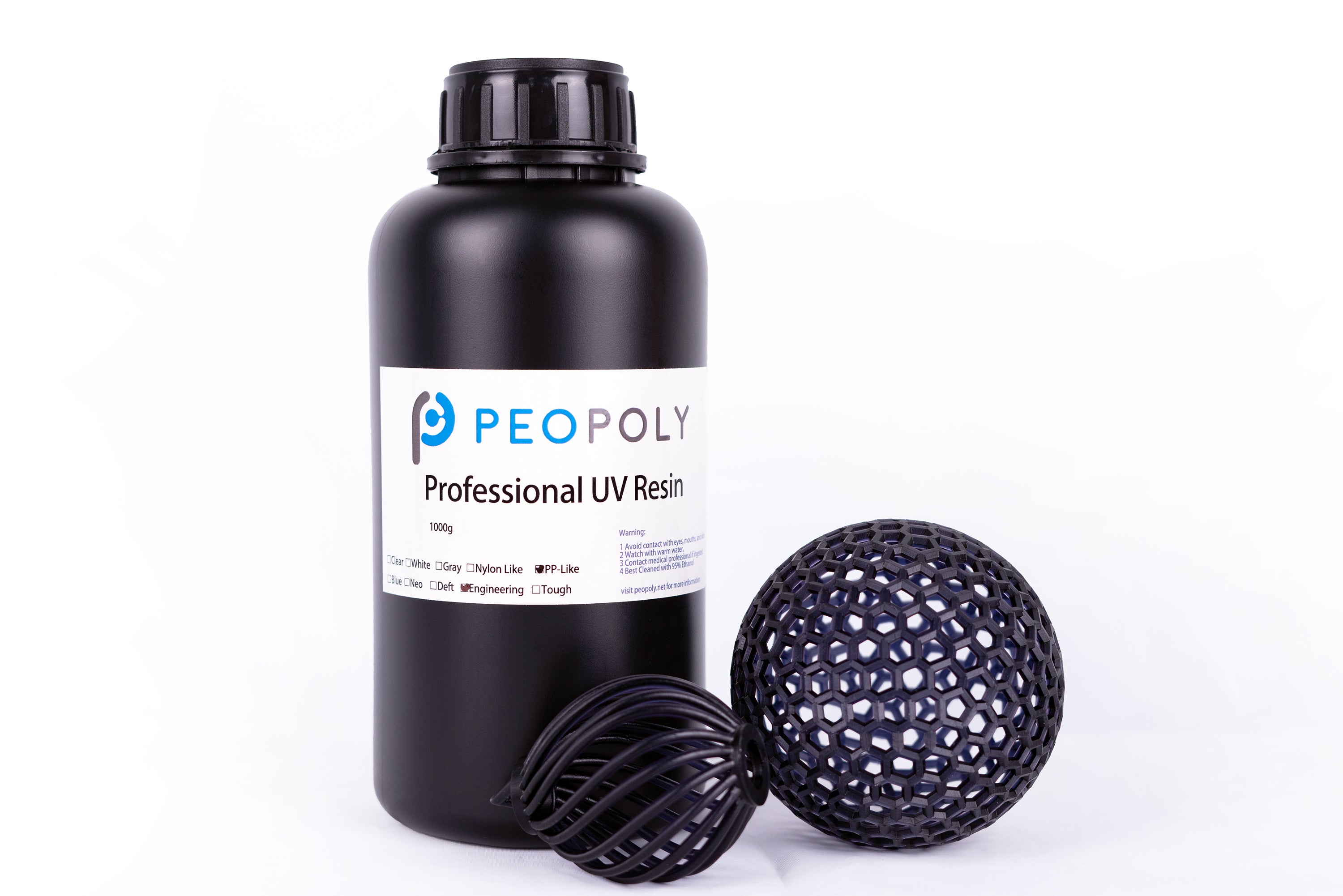 Pphp Resin Peopoly PP-Like Engineering Resin (1kg) - Ideal for Durable, Flexible ...
