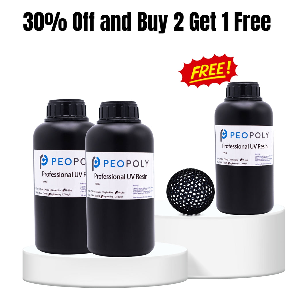 Pphp Resin Peopoly PP-Like Engineering Resin (1kg) - Ideal for Durable, Flexible ...