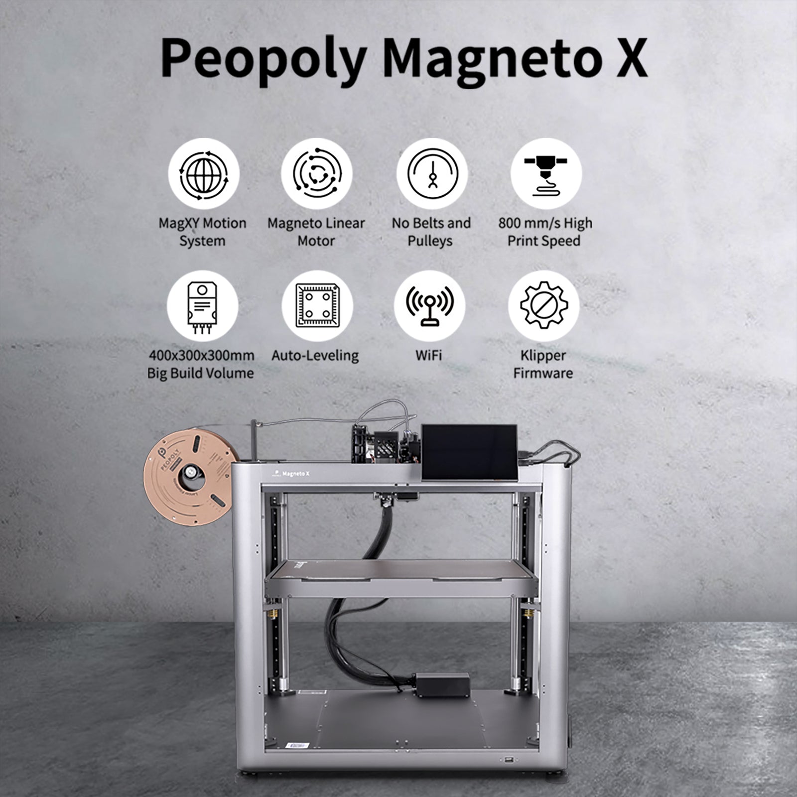 Magnetos File Magneto X Magnetic FFF 3D Printer by Peopoly