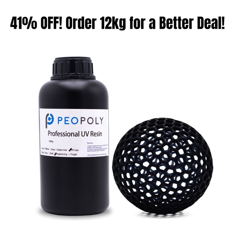 プリュイ　エソペソティース Peopoly Resin For 3D printing (1kg) - Ideal for Engineering